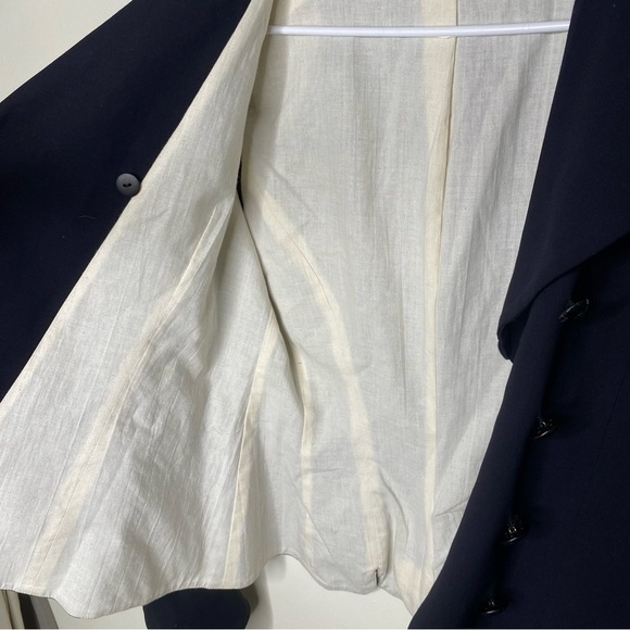 Trelise Cooper Designer Black Button Wool Blazer Size 6 - Picture 12 of 15